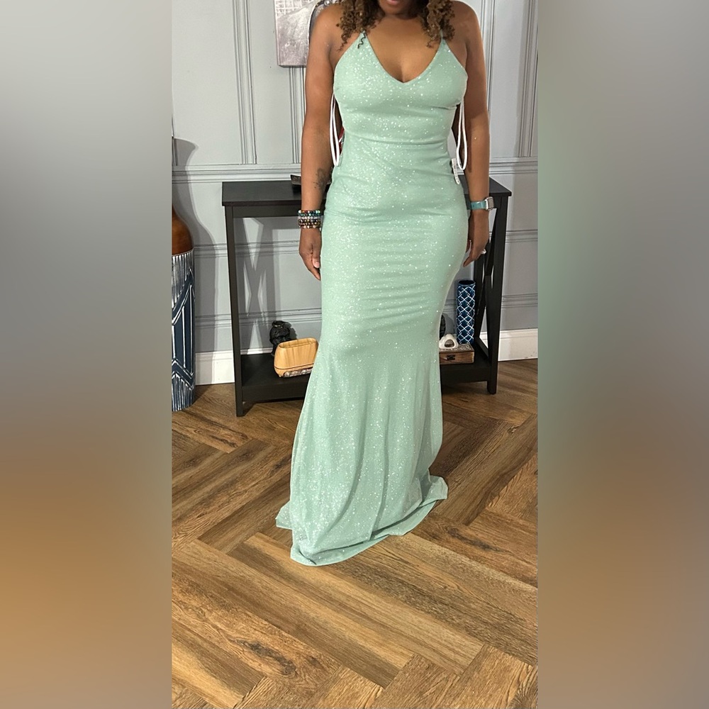 Windsor Mint Sequin Mermaid Maxi Skirt